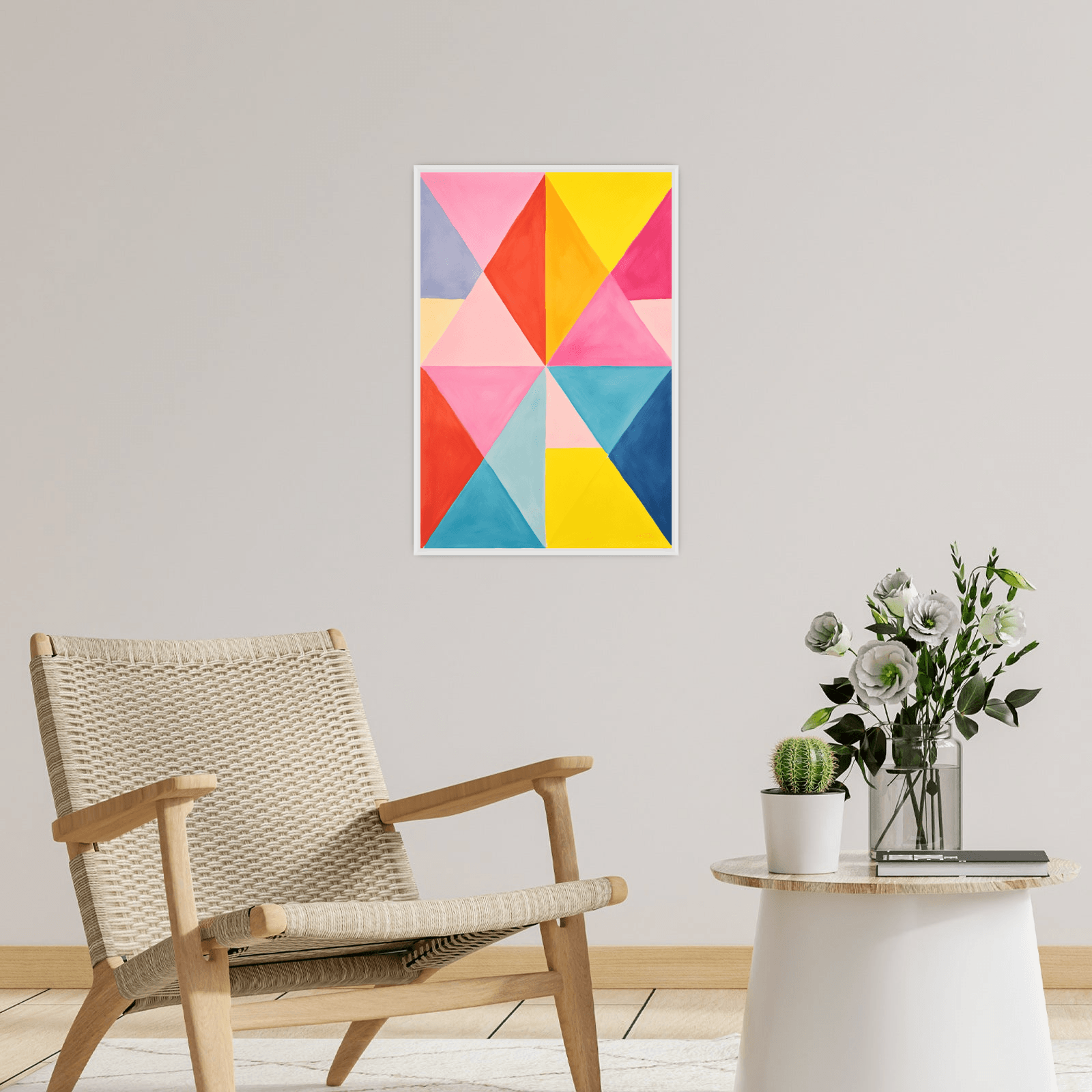 Colorful geometric shapes - ArtDeco Canvas
