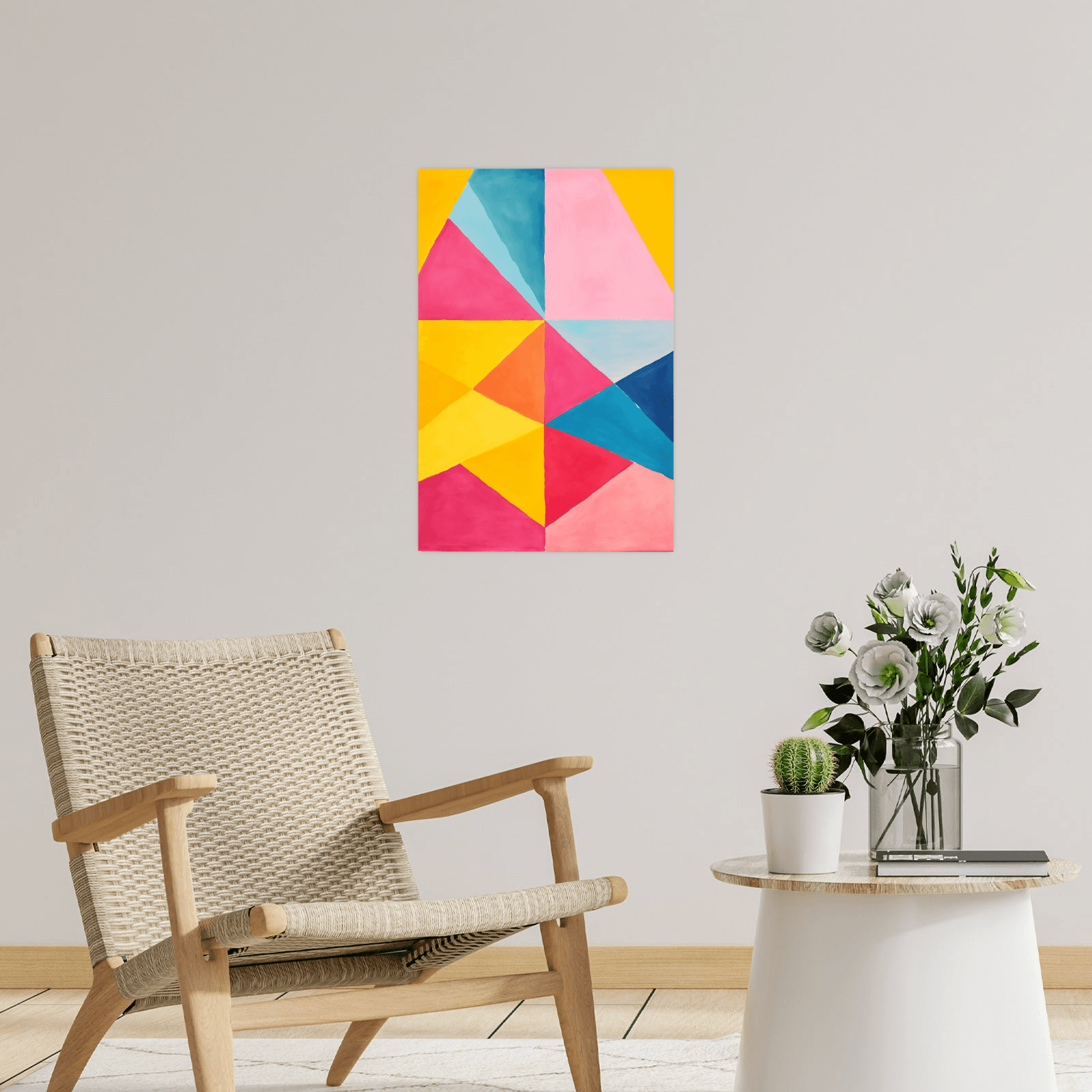 Colorful geometry - ArtDeco Canvas