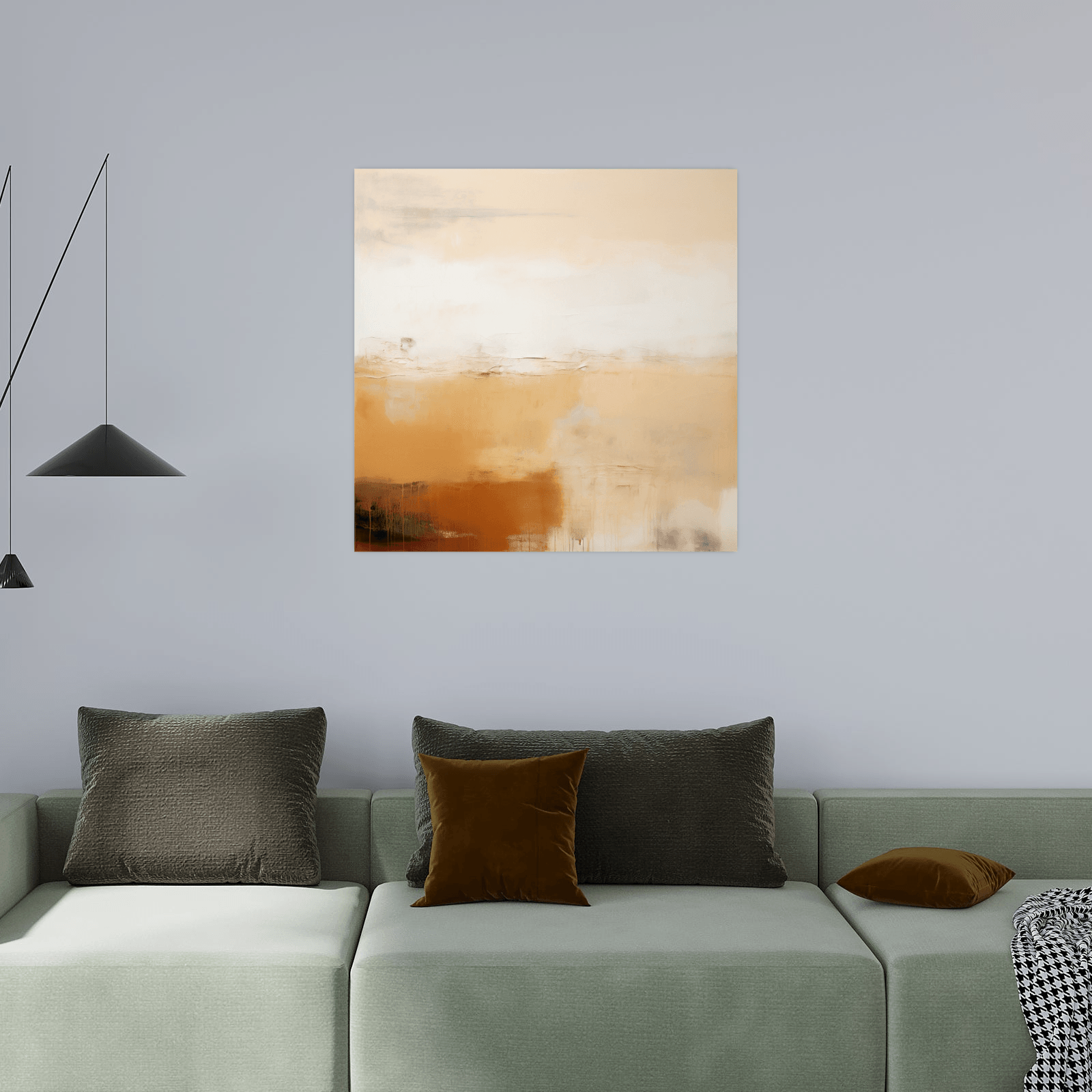 Colorful mist at the sundown - ArtDeco Canvas