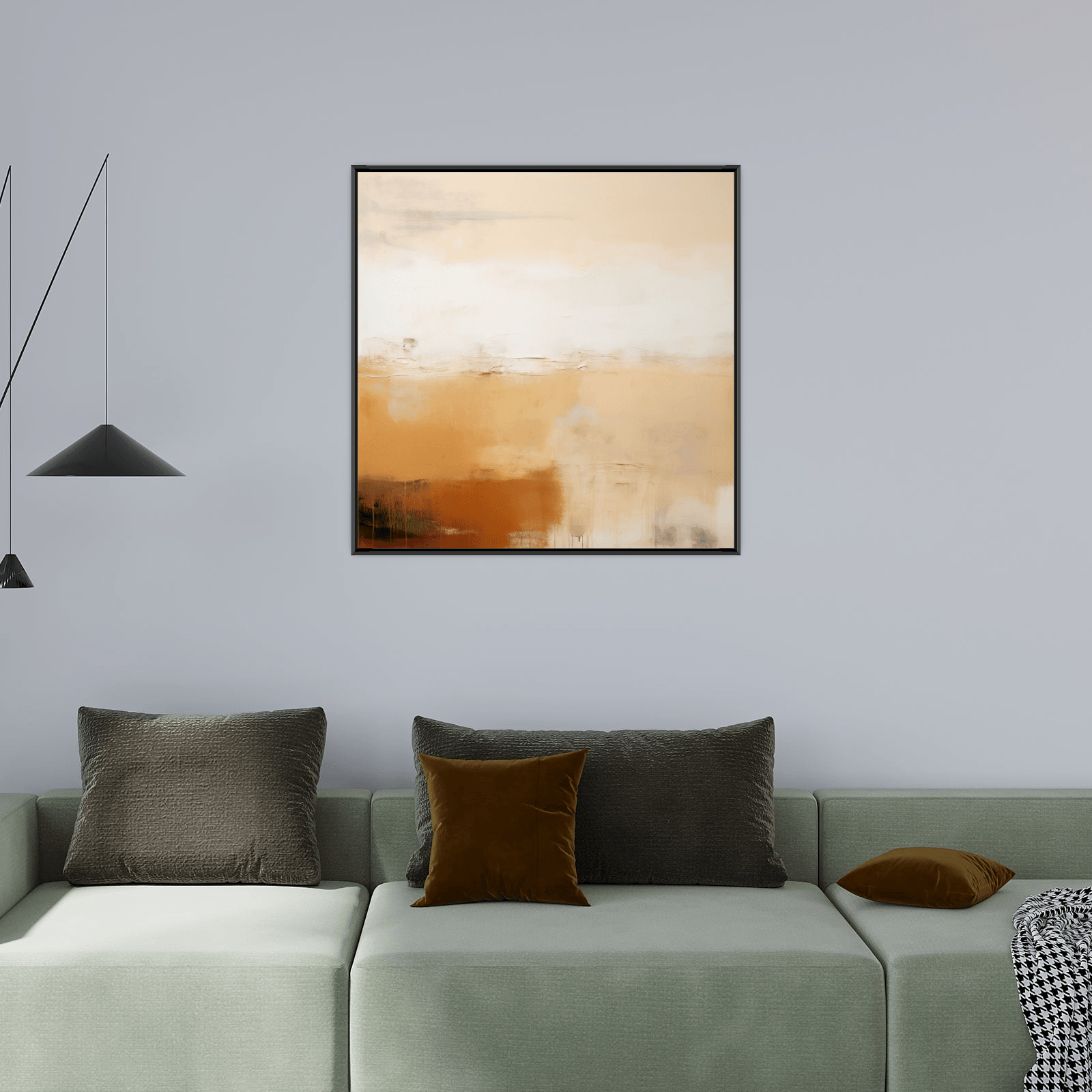 Colorful mist at the sundown - ArtDeco Canvas