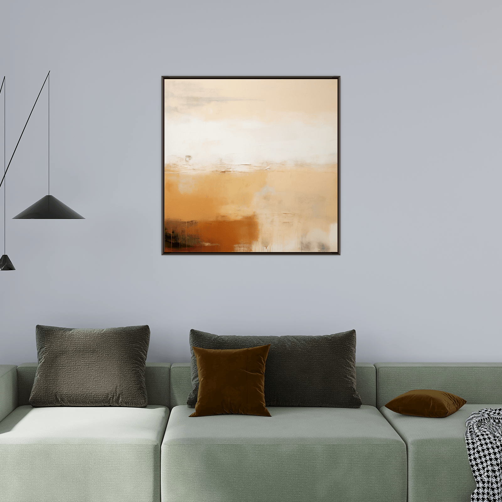 Colorful mist at the sundown - ArtDeco Canvas