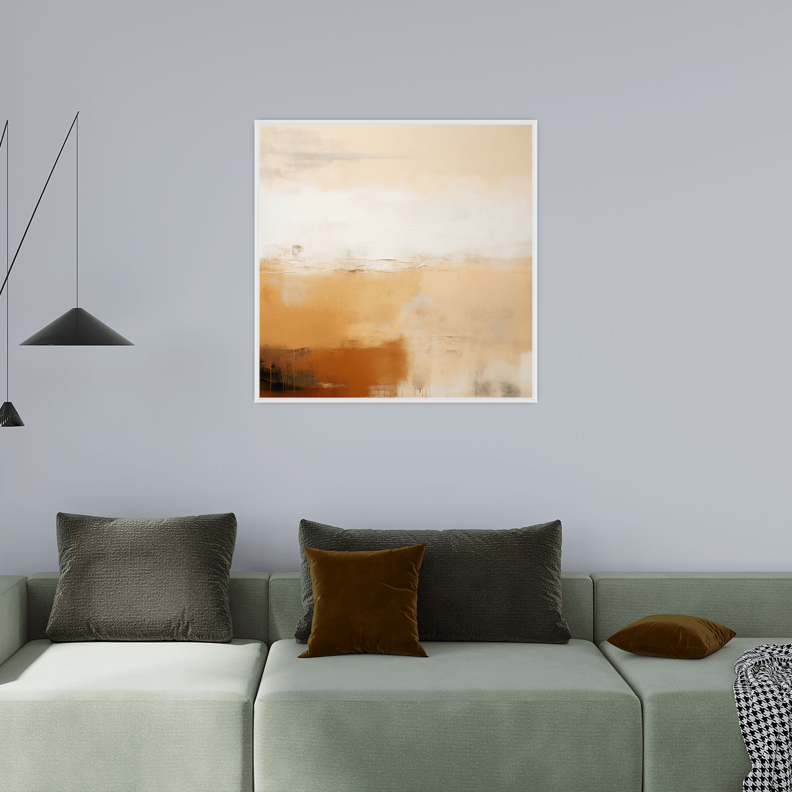 Colorful mist at the sundown - ArtDeco Canvas