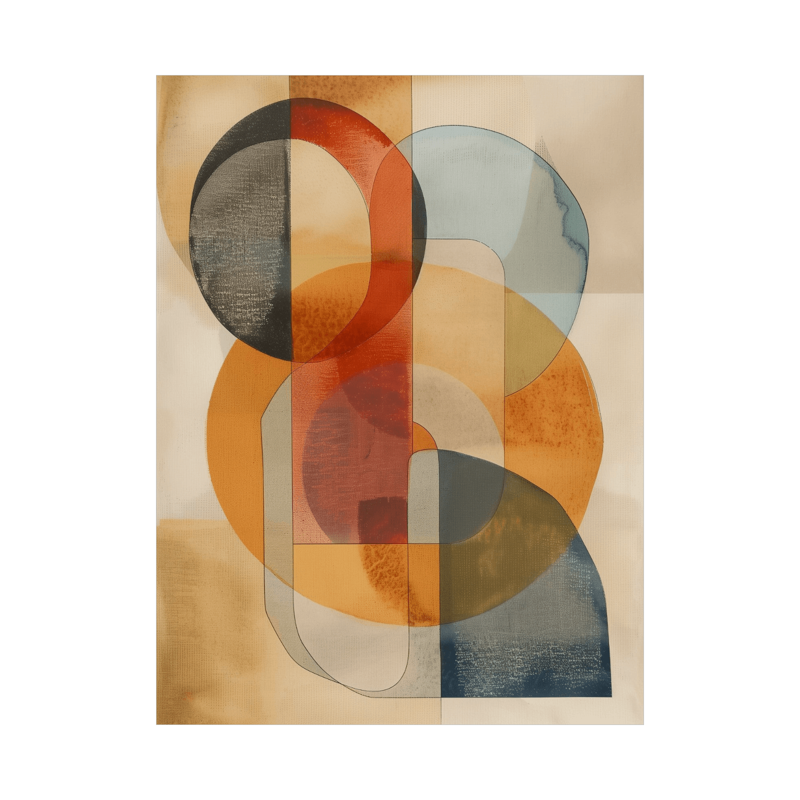 Colorful shapes - ArtDeco Canvas