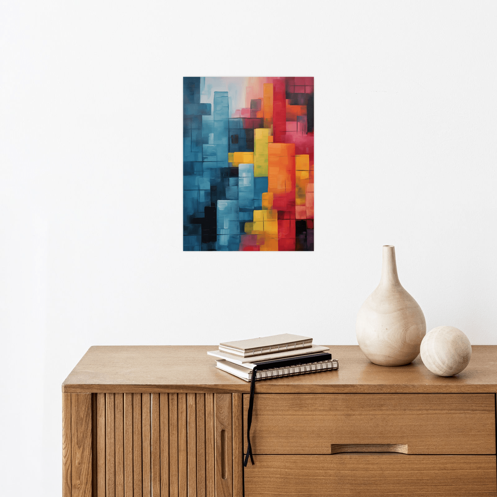 Colorful tetris ll - ArtDeco Canvas