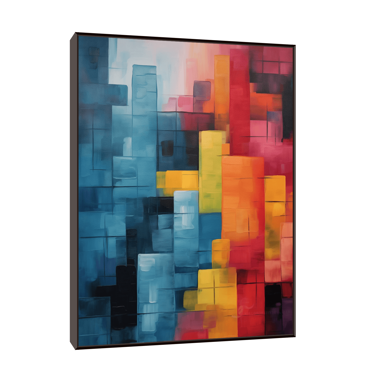 Colorful tetris ll - ArtDeco Canvas