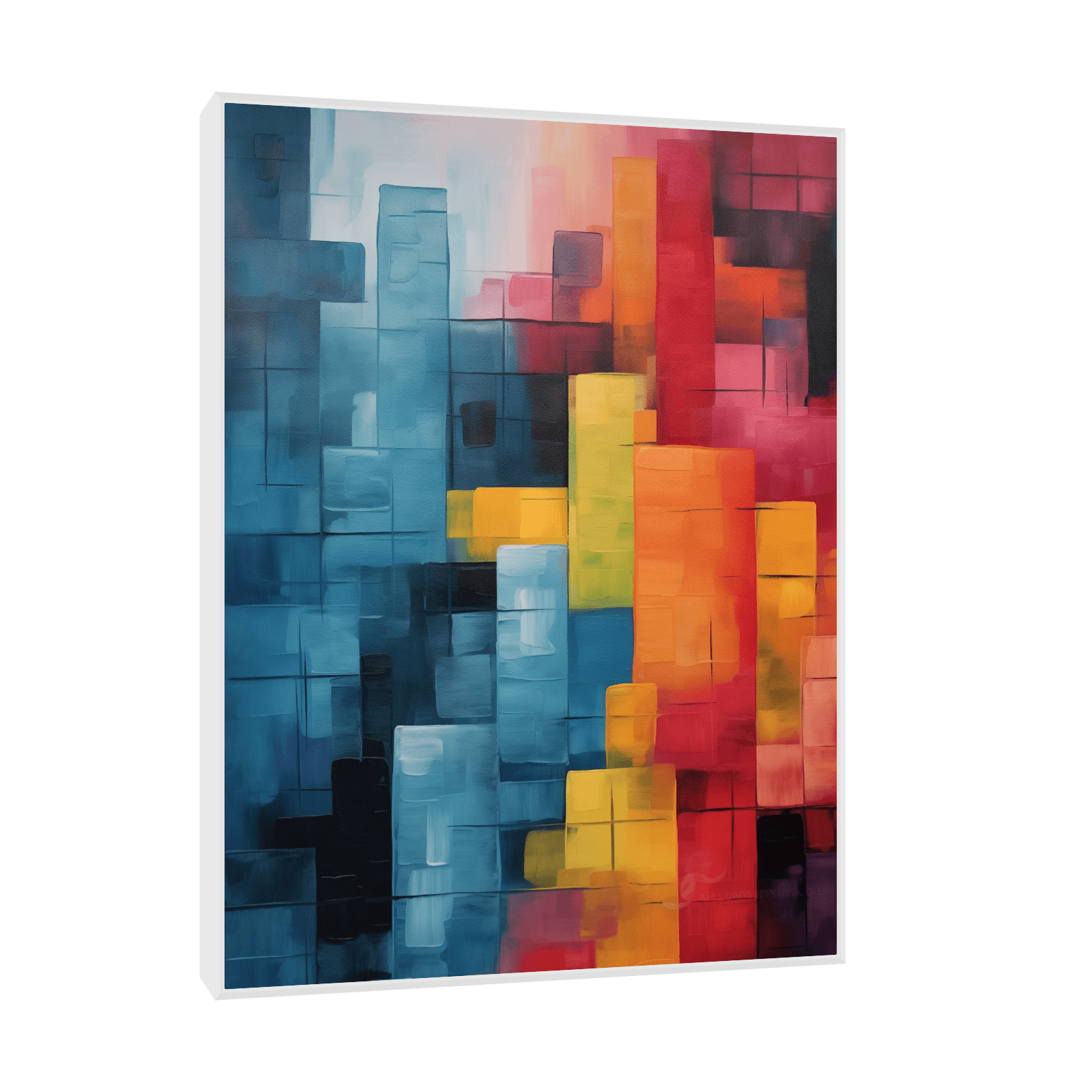 Colorful tetris ll - ArtDeco Canvas