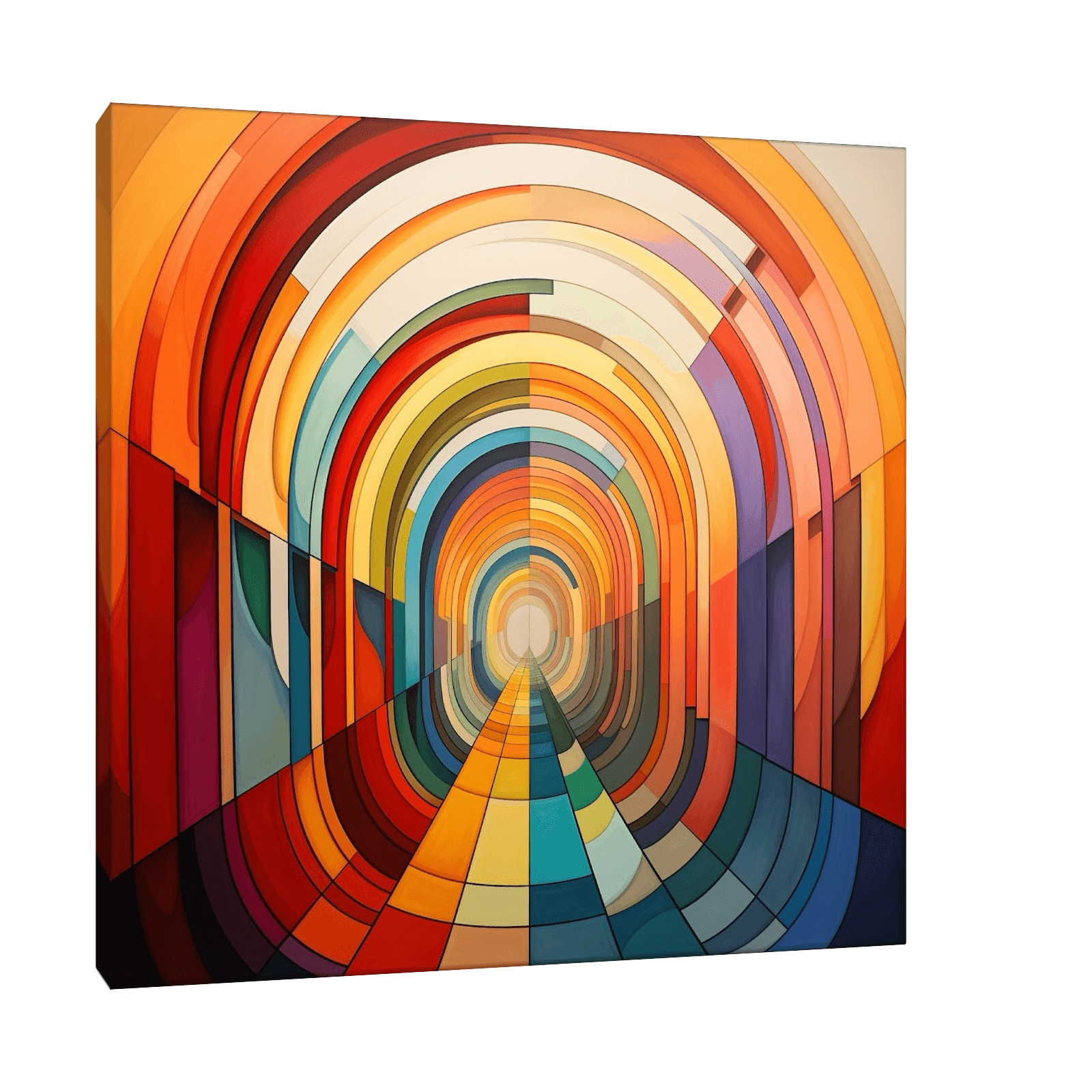 Colorful tunnel - ArtDeco Canvas