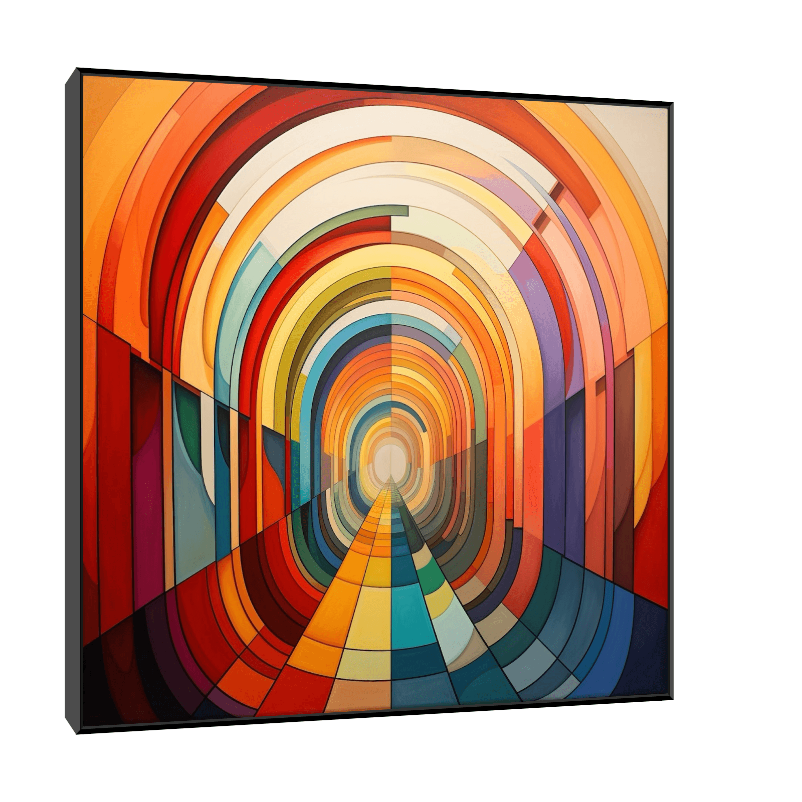 Colorful tunnel - ArtDeco Canvas