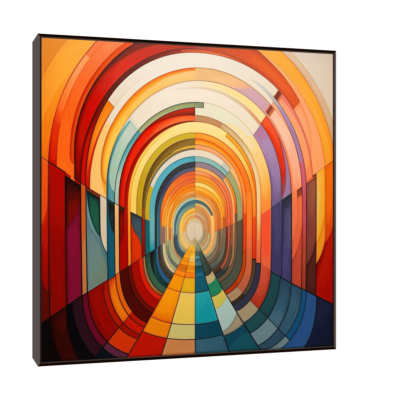 Colorful tunnel - ArtDeco Canvas