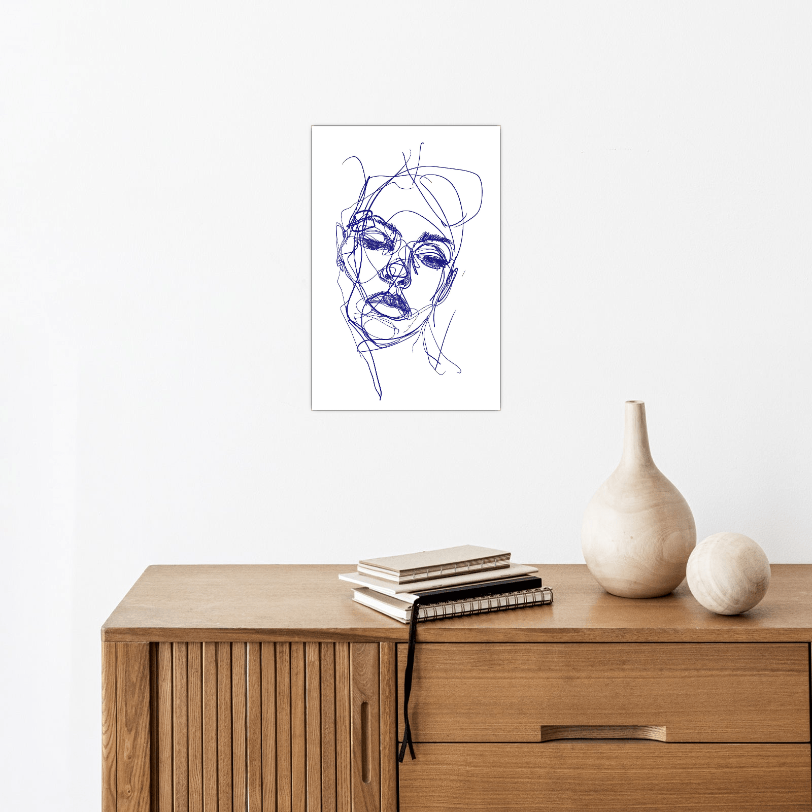 Croquis girl portrait - ArtDeco Canvas