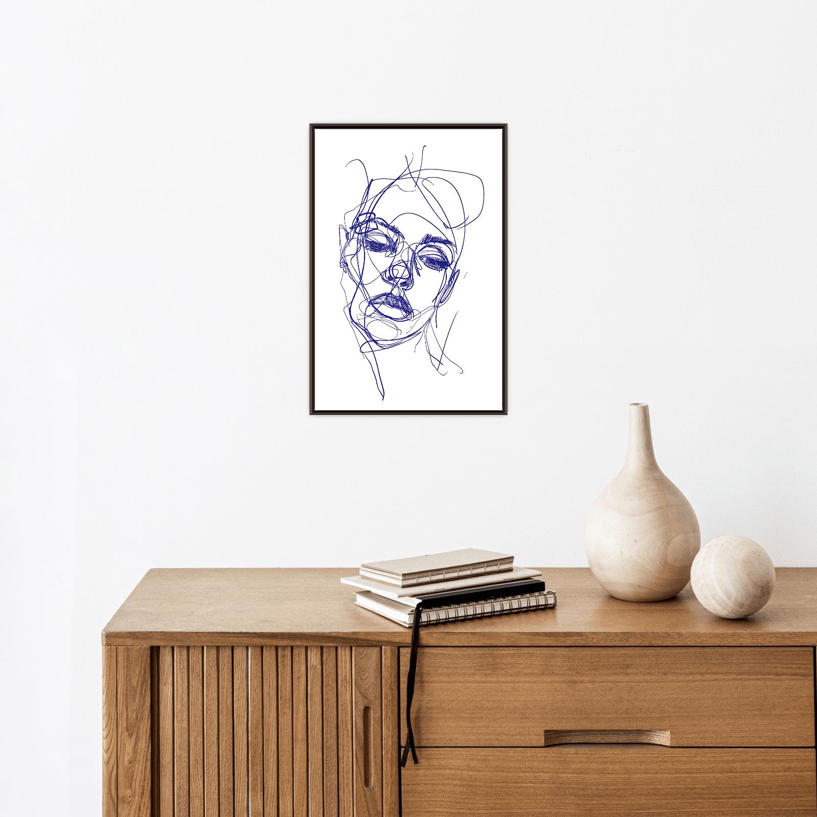 Croquis girl portrait - ArtDeco Canvas