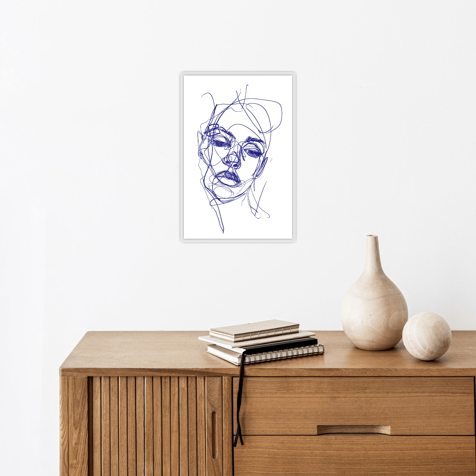 Croquis girl portrait - ArtDeco Canvas
