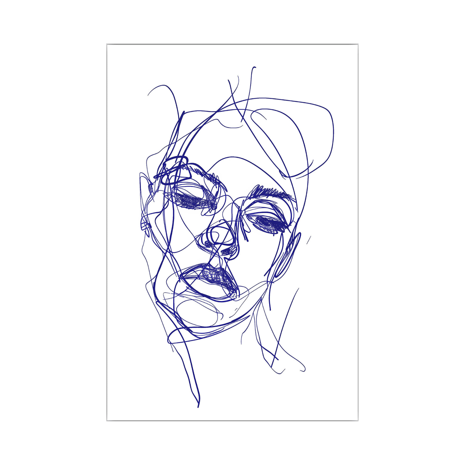 Croquis girl portrait - ArtDeco Canvas