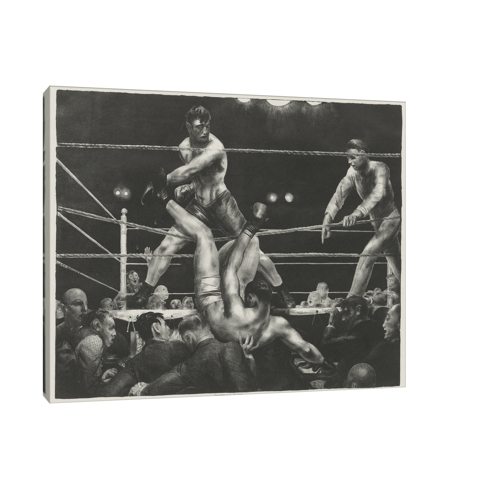 Dempsey And Firpo, George Wesley Bellows - ArtDeco Canvas