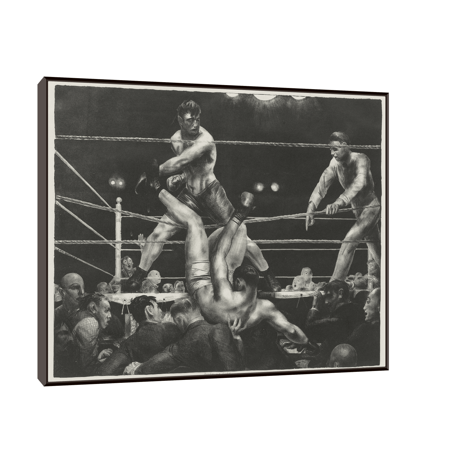 Dempsey And Firpo, George Wesley Bellows - ArtDeco Canvas