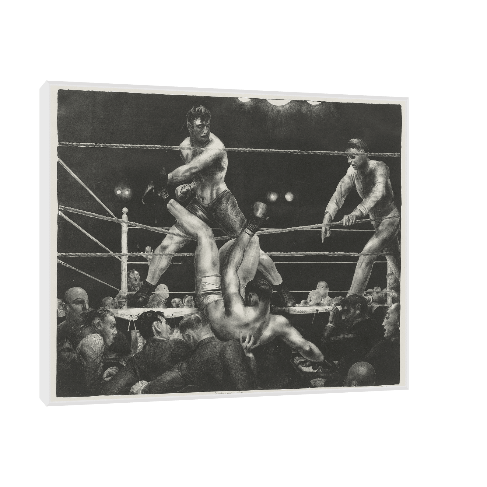 Dempsey And Firpo, George Wesley Bellows - ArtDeco Canvas