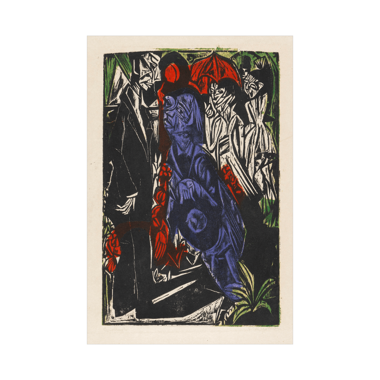 Der Verkauf des Schattens, Ernst Ludwig Kirchner - ArtDeco Canvas