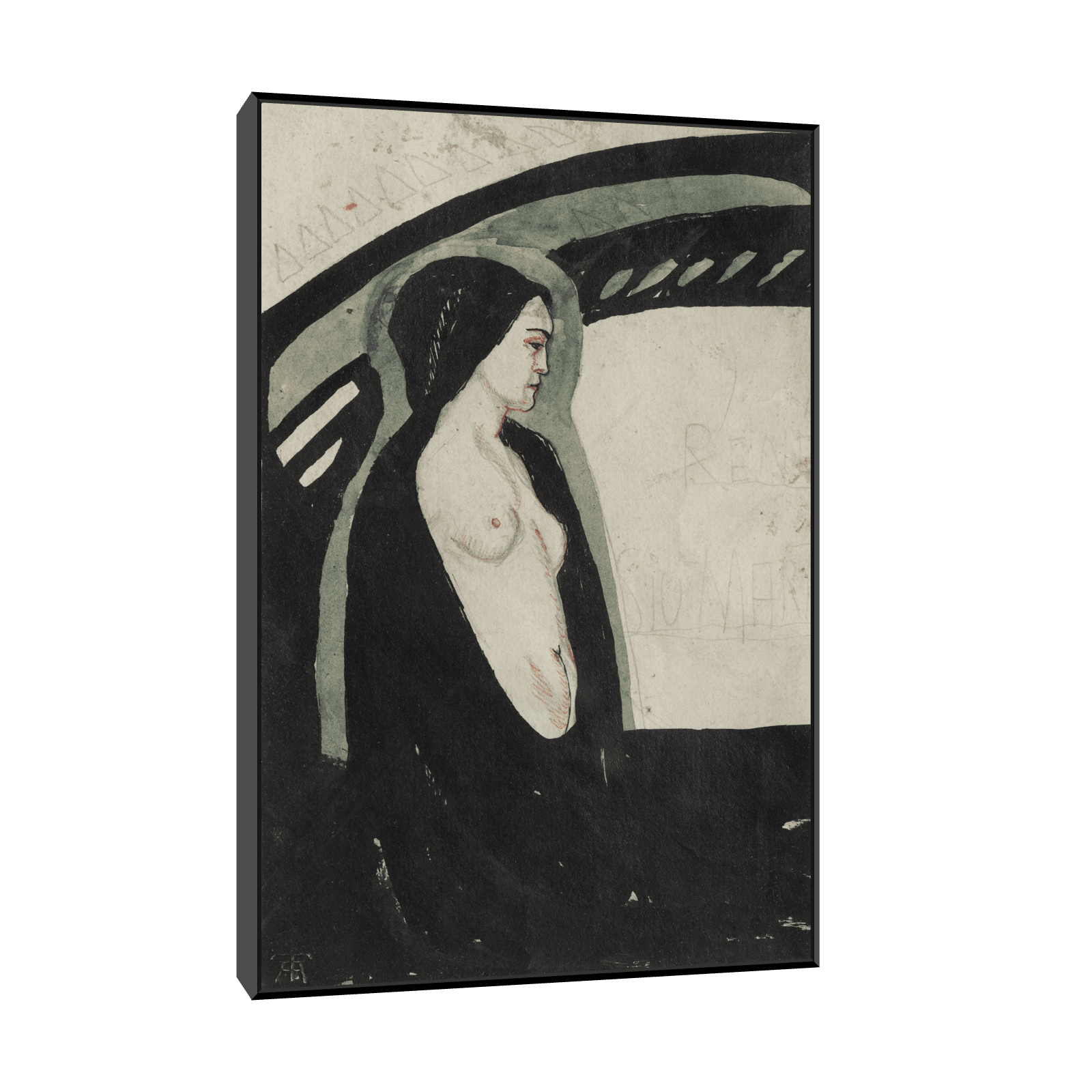 Design for a book Cover Sju Martyrer, Axel Törneman - ArtDeco Canvas