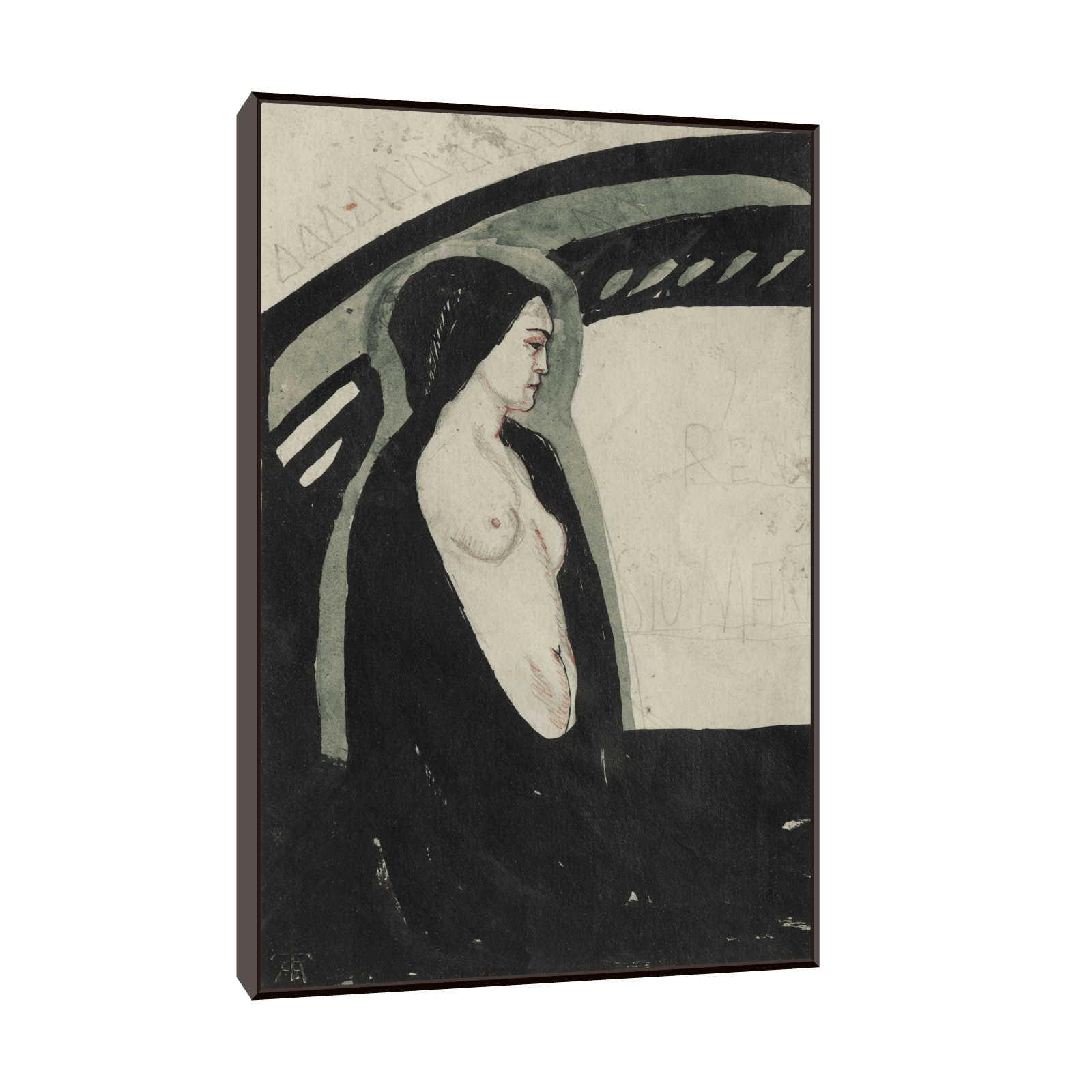 Design for a book Cover Sju Martyrer, Axel Törneman - ArtDeco Canvas