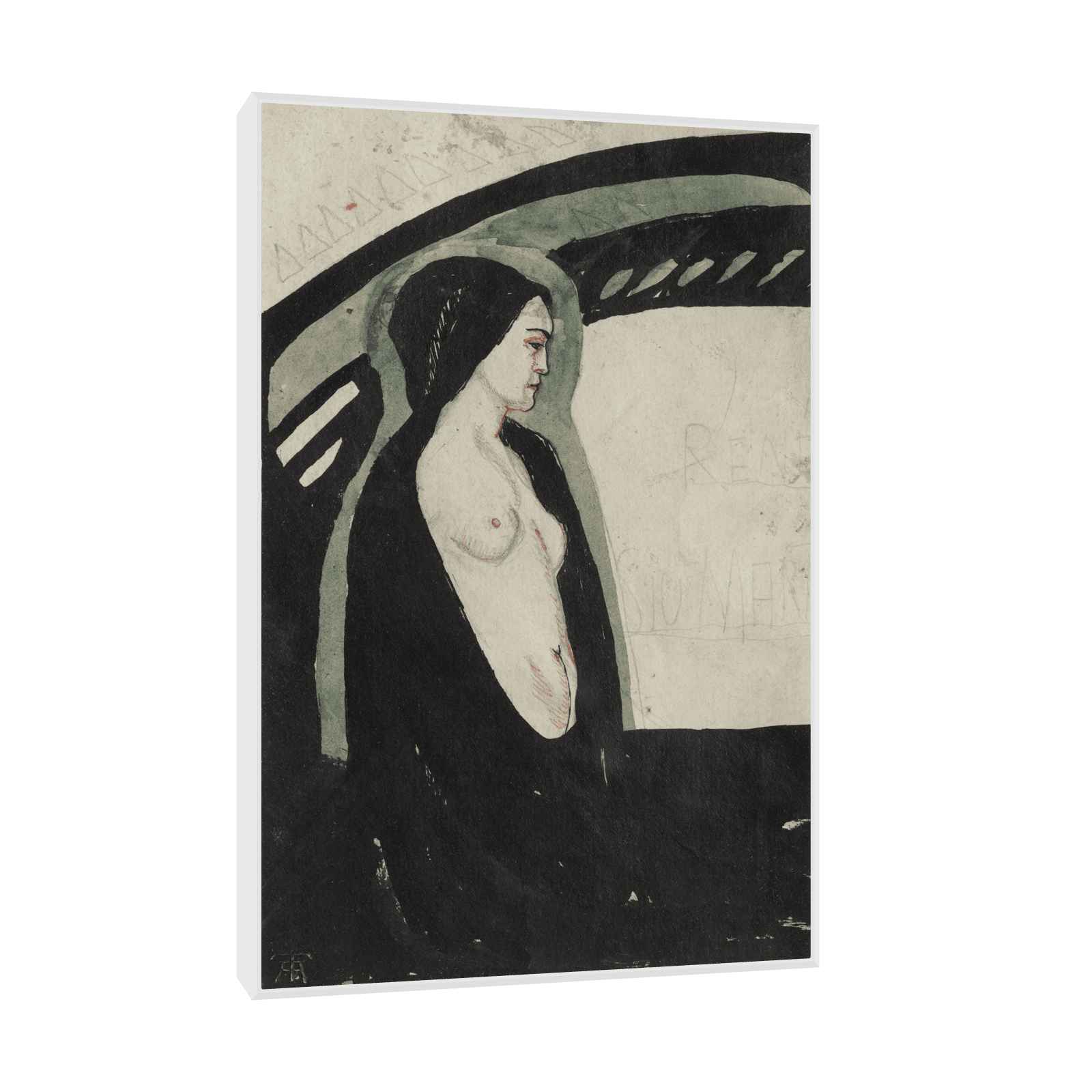 Design for a book Cover Sju Martyrer, Axel Törneman - ArtDeco Canvas