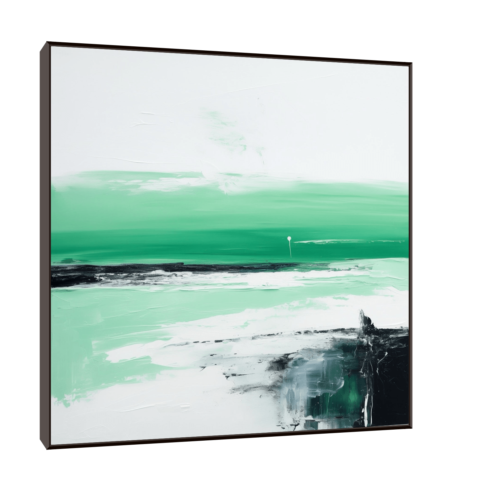 Empty beach - ArtDeco Canvas