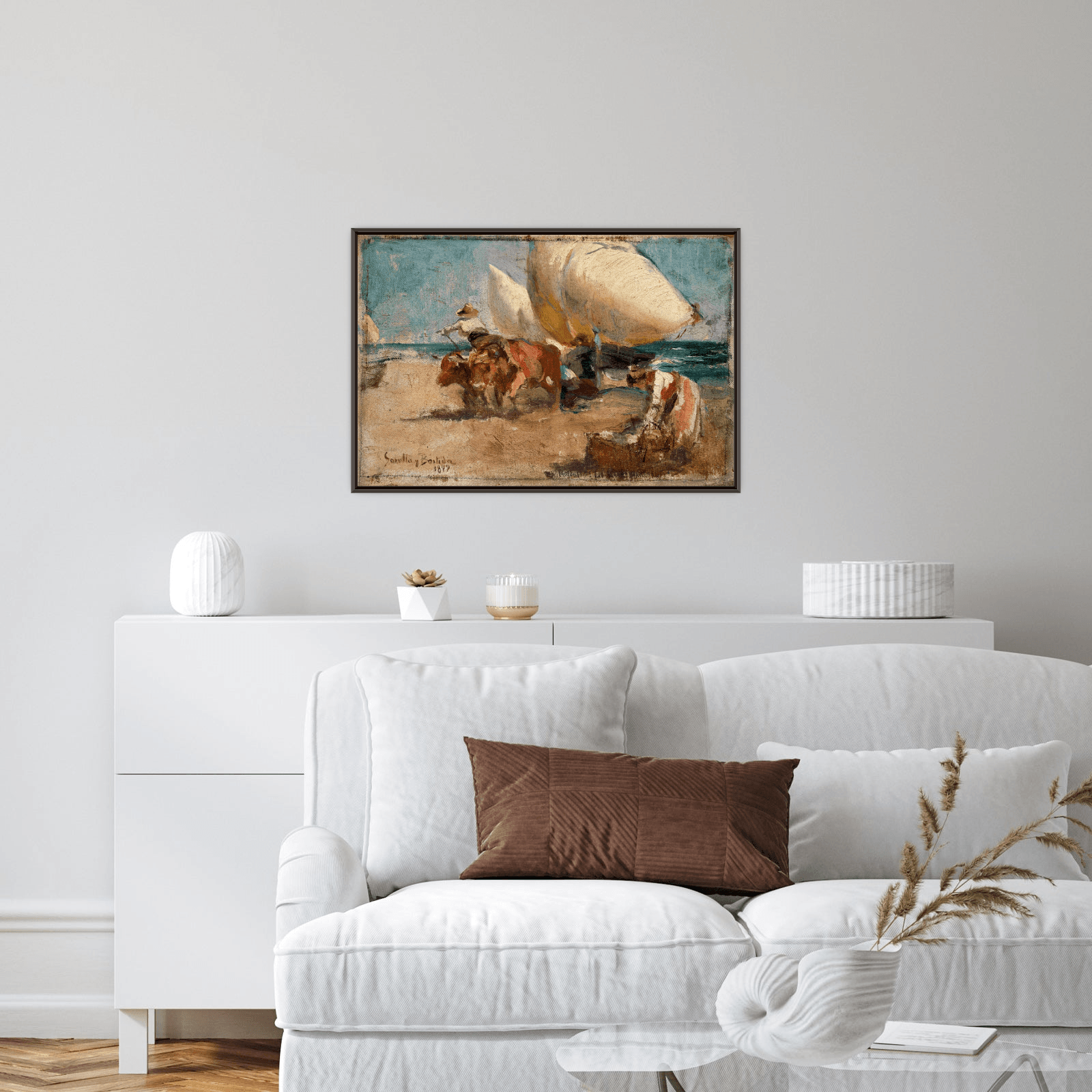 Escena de playa, Joaquín Sorolla - ArtDeco Canvas