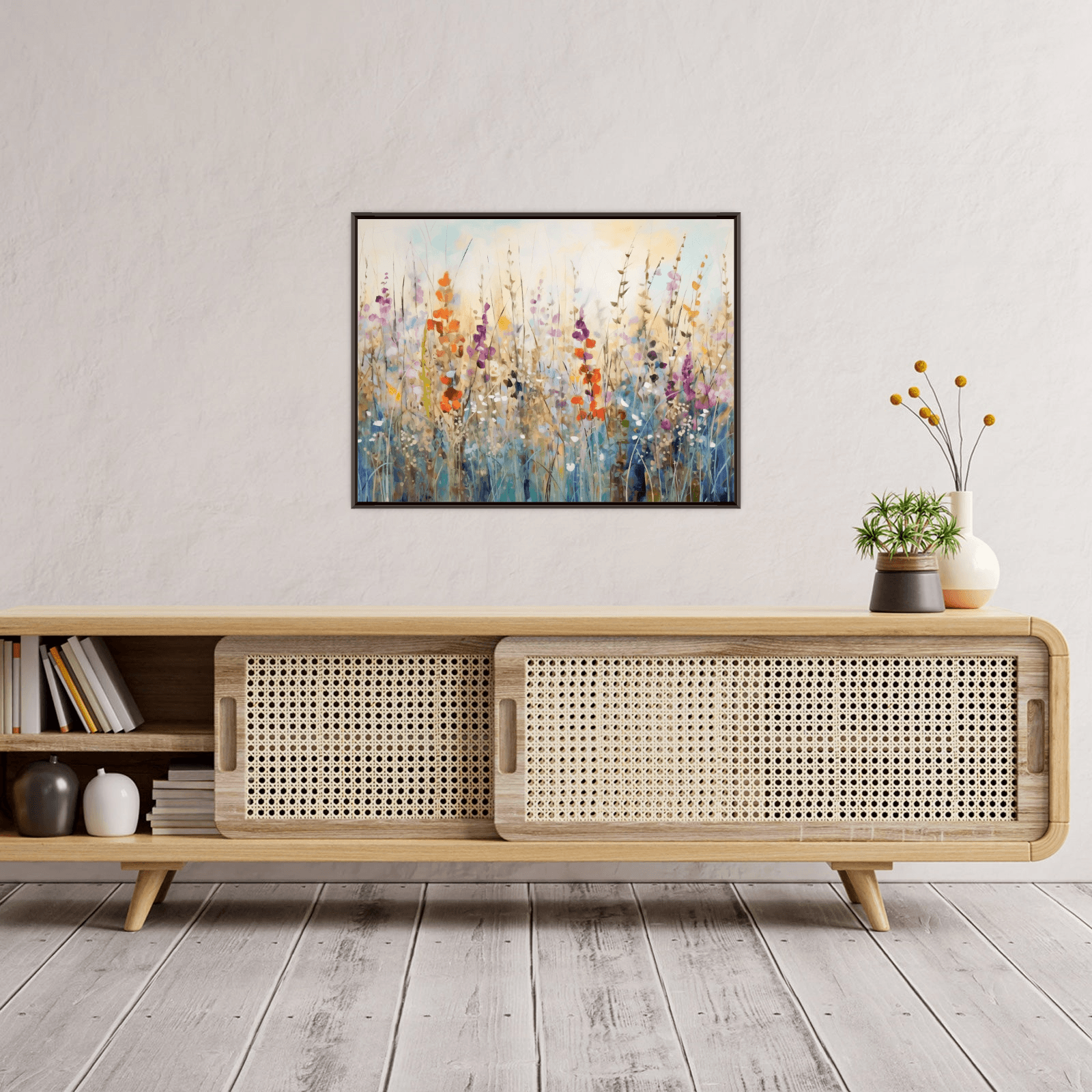 Field of flowers - ArtDeco Canvas
