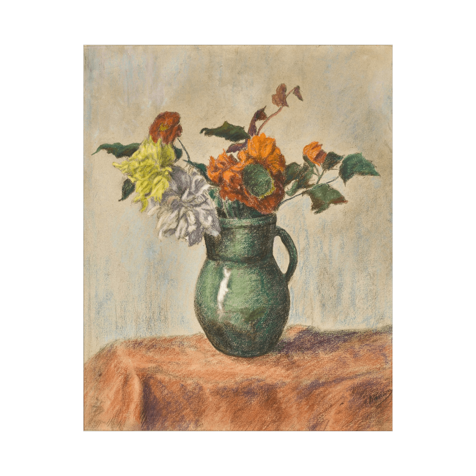 Fleurs dans un pot vert, Paul Ranson - ArtDeco Canvas