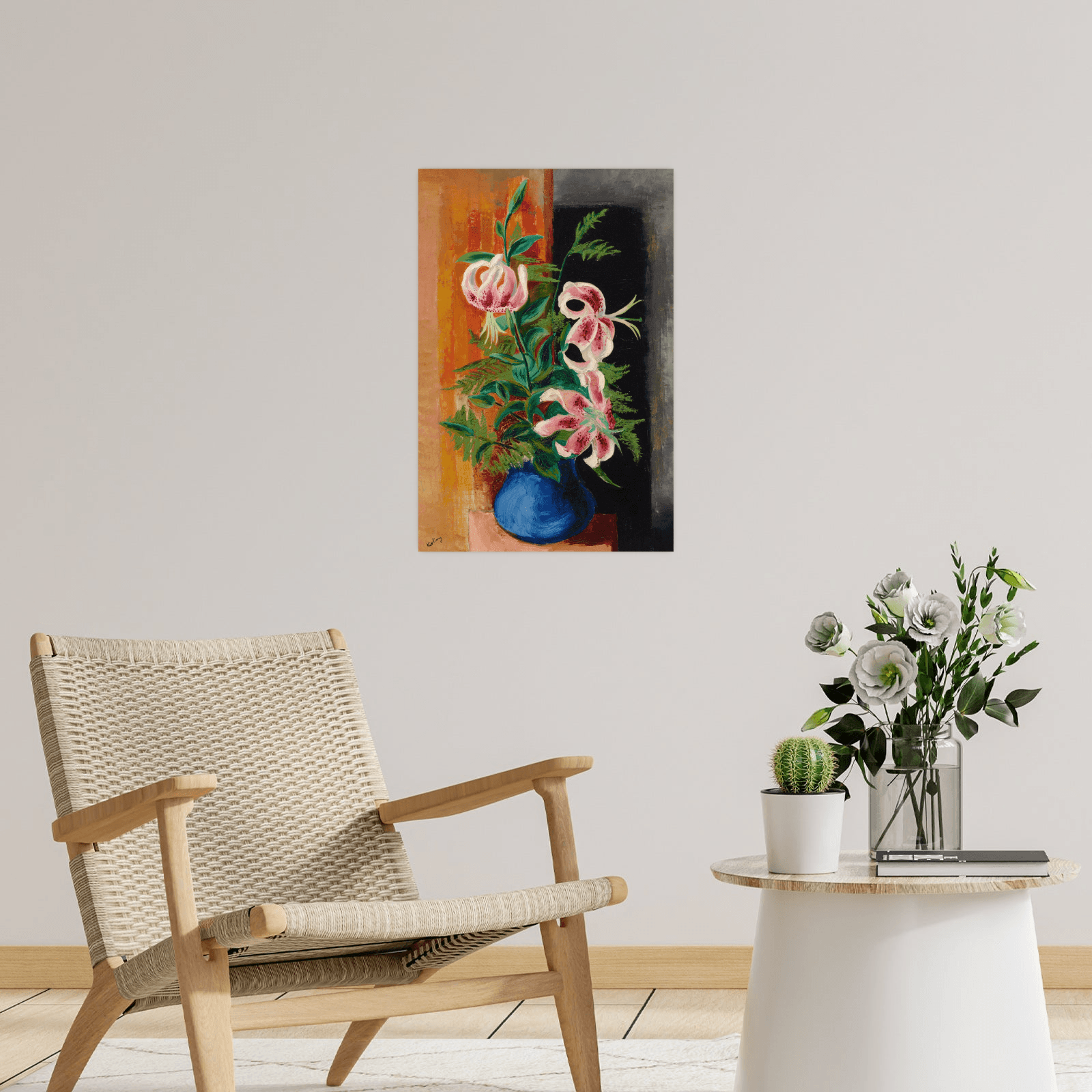 Fleurs dans un vase, Moïse Kisling - ArtDeco Canvas