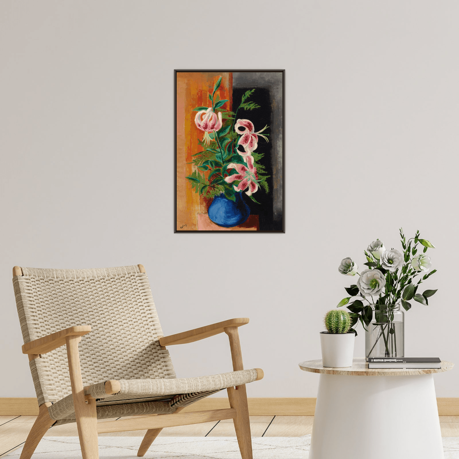 Fleurs dans un vase, Moïse Kisling - ArtDeco Canvas