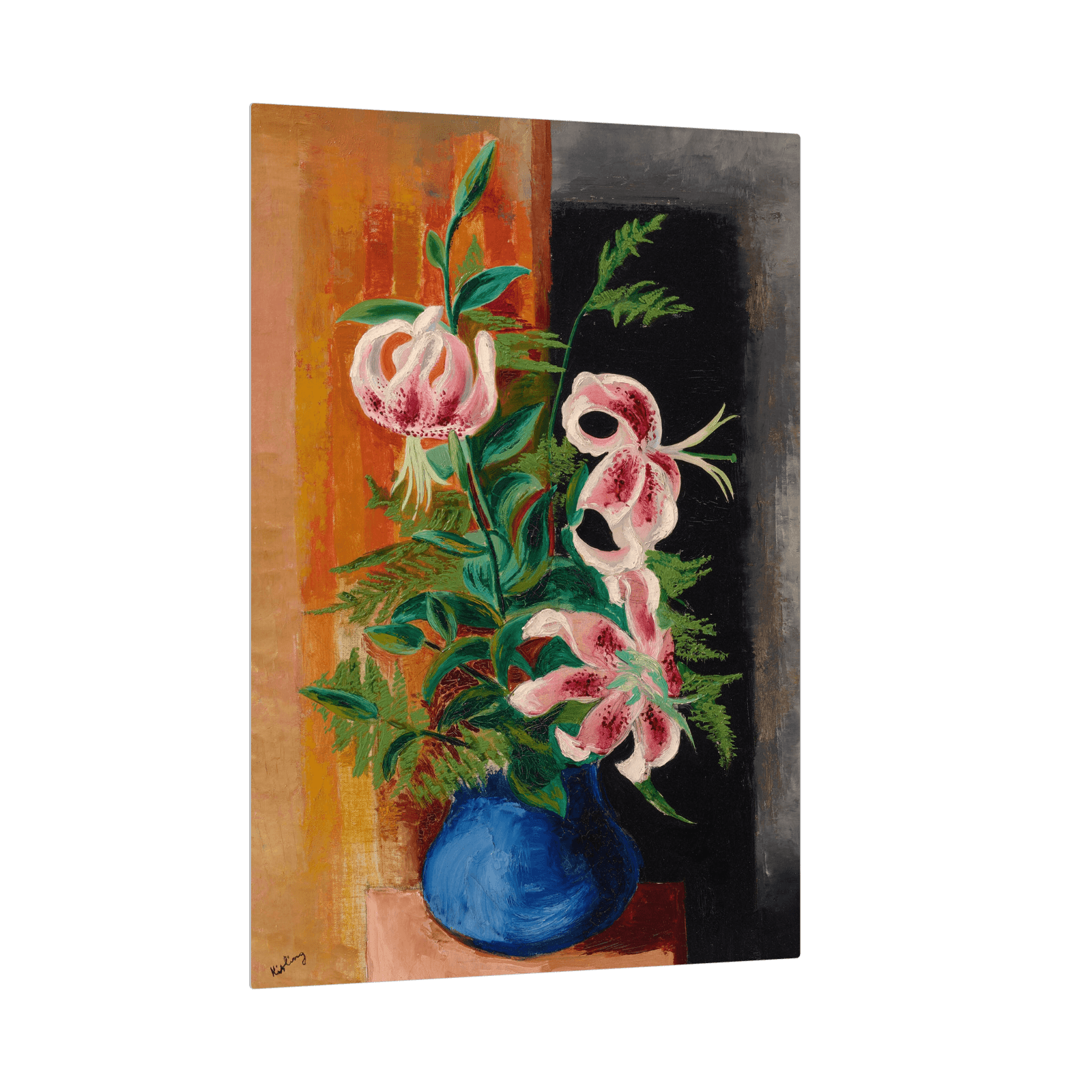 Fleurs dans un vase, Moïse Kisling - ArtDeco Canvas