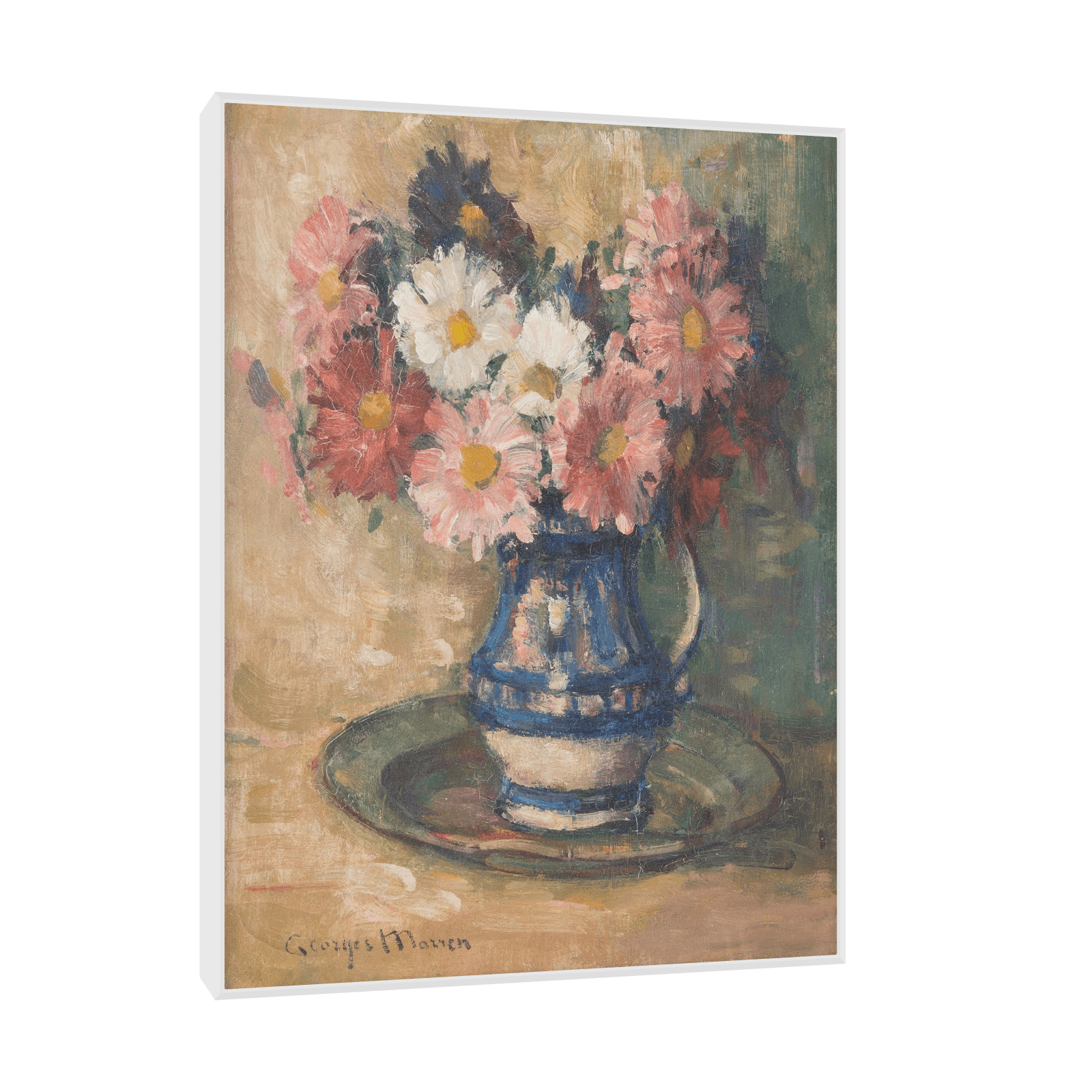 Flower still life, Georges Morren - ArtDeco Canvas