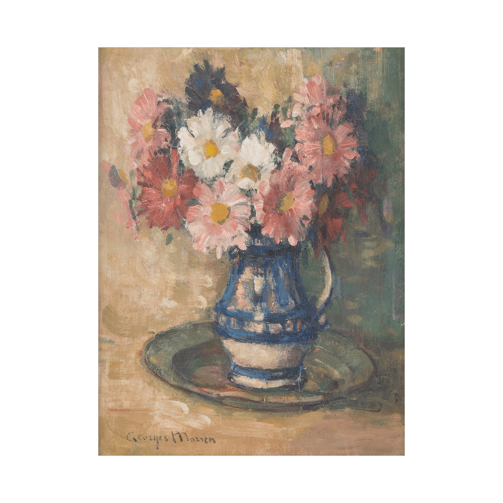 Flower still life, Georges Morren - ArtDeco Canvas