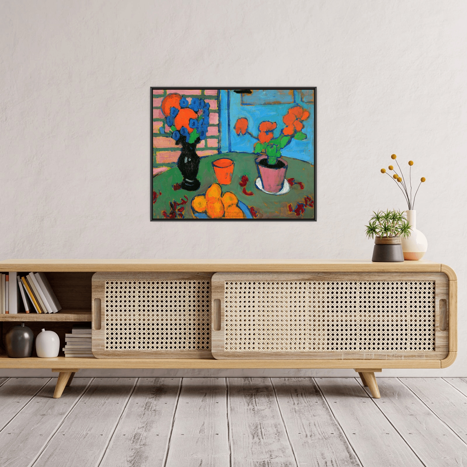 Flowers And Oranges, Alexej von Jawlensky - ArtDeco Canvas