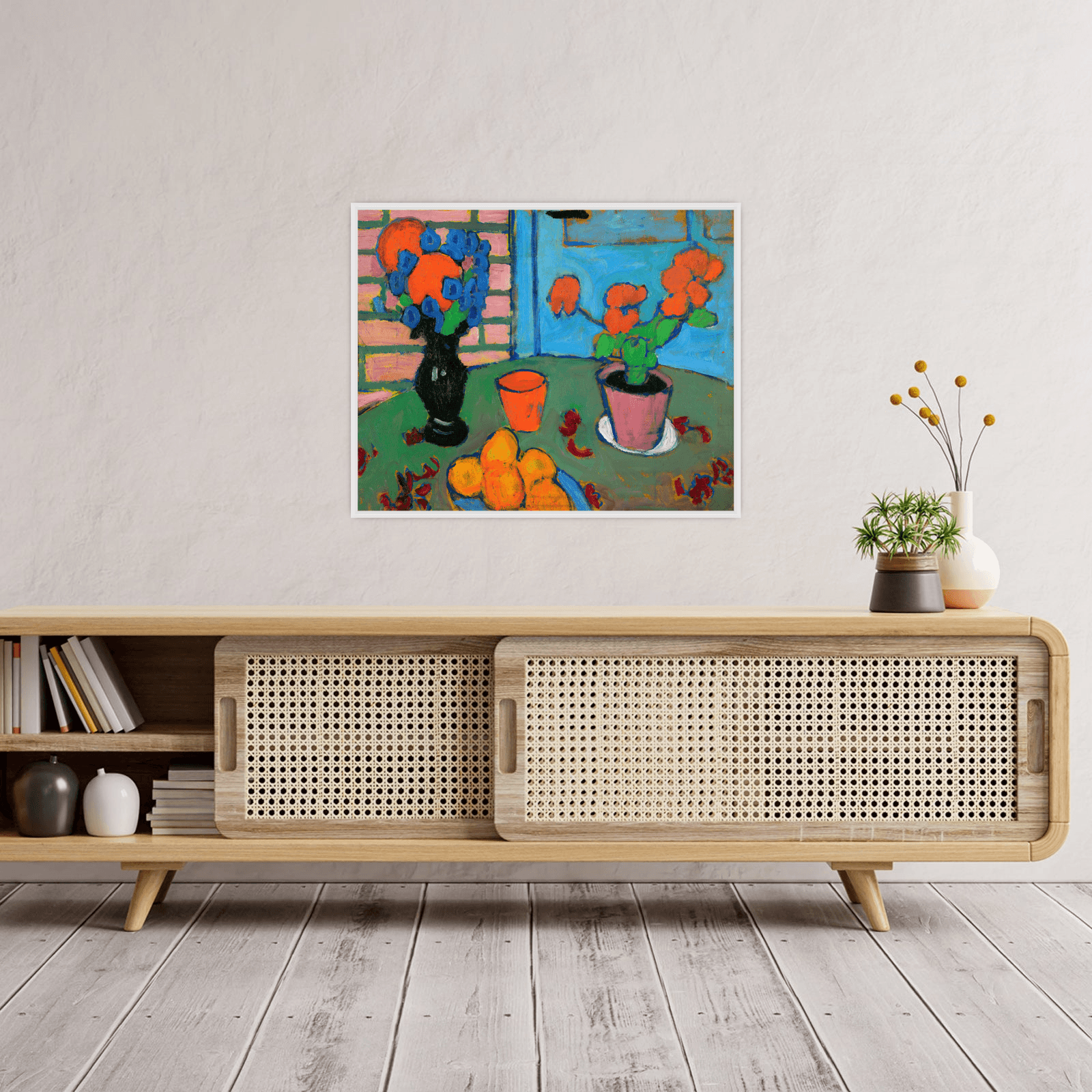 Flowers And Oranges, Alexej von Jawlensky - ArtDeco Canvas