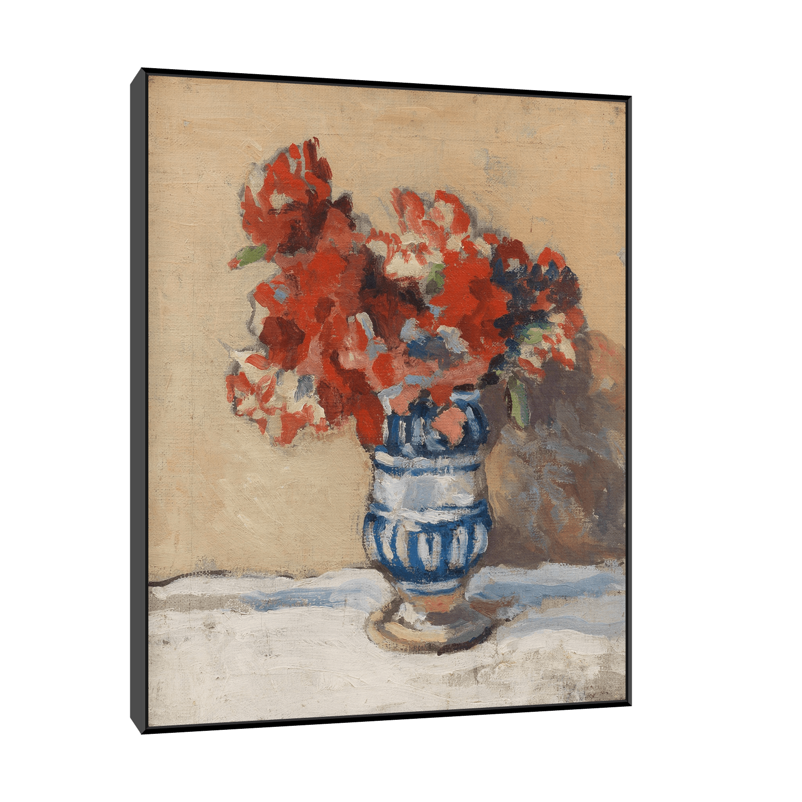 Flowers in a Blue Vase, Christopher Wood - ArtDeco Canvas