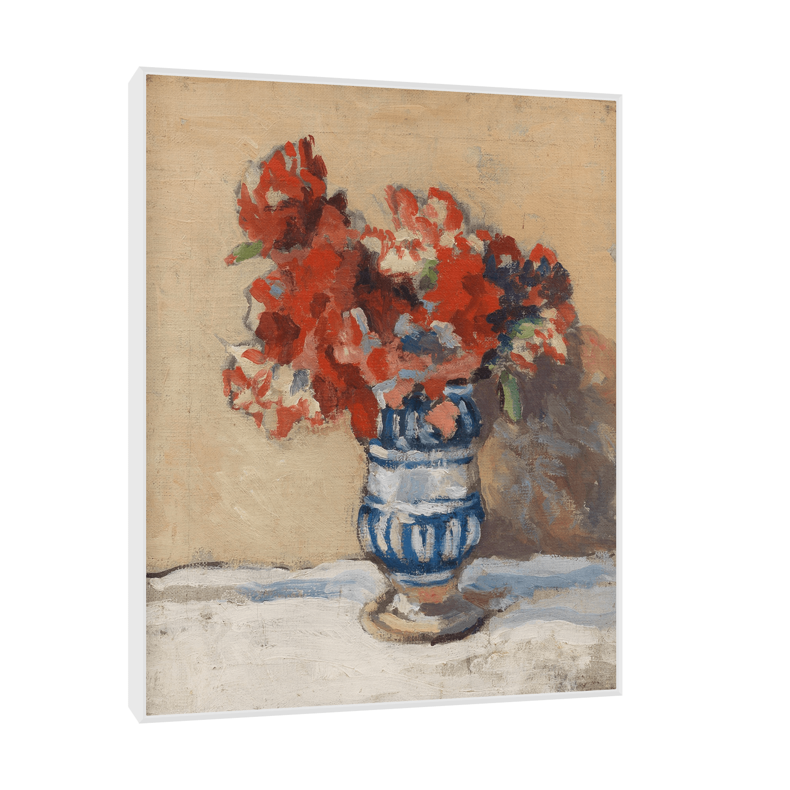 Flowers in a Blue Vase, Christopher Wood - ArtDeco Canvas