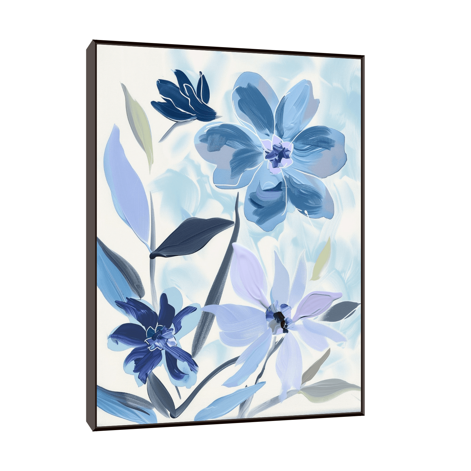 Flowers on beige - ArtDeco Canvas