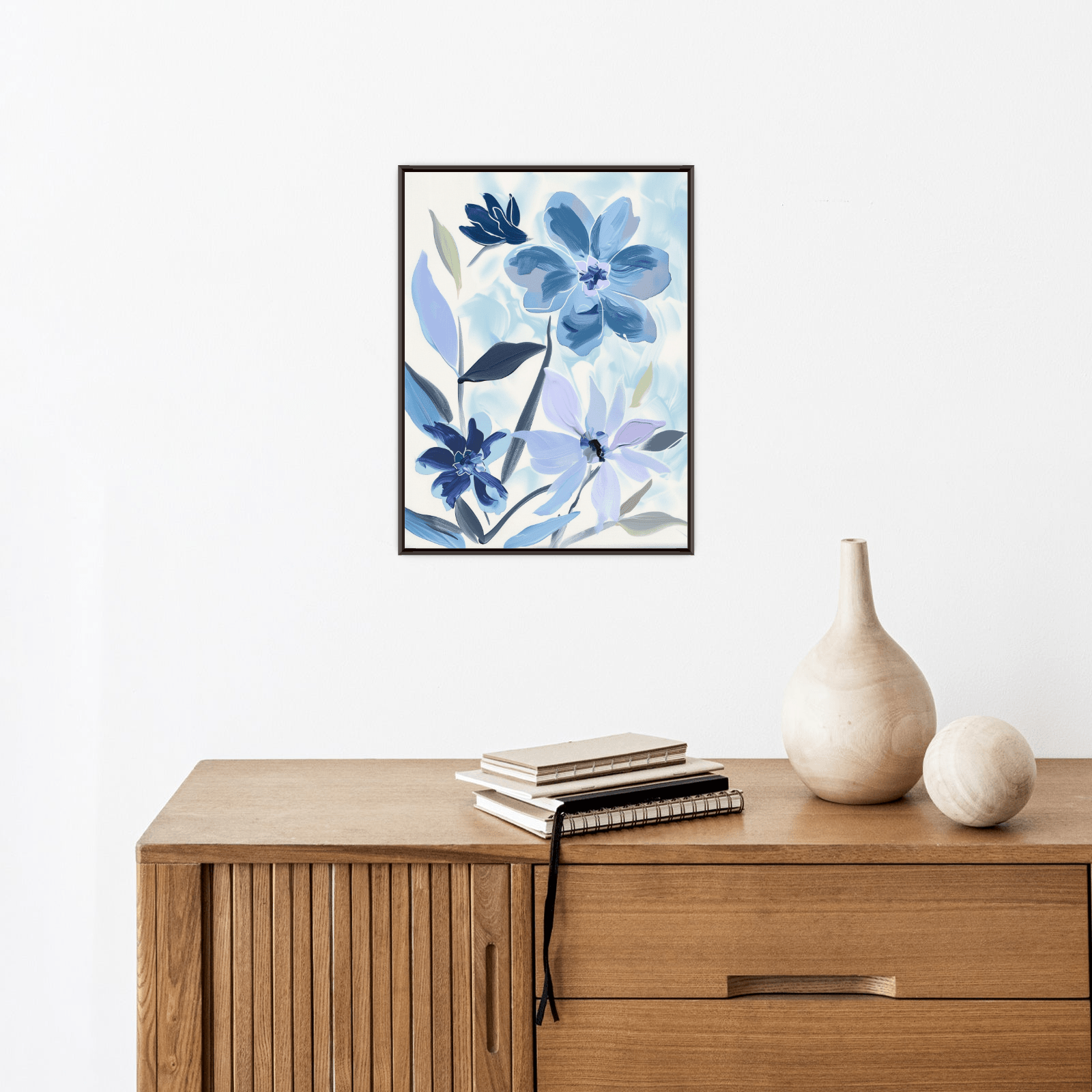 Flowers on beige - ArtDeco Canvas