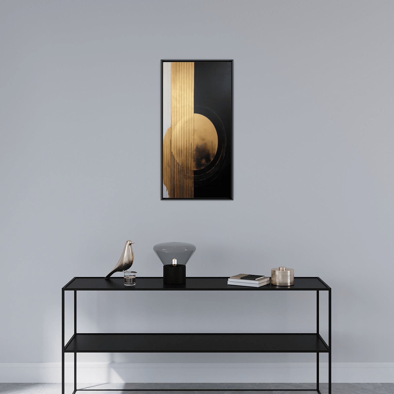 Golden circle depiction - ArtDeco Canvas