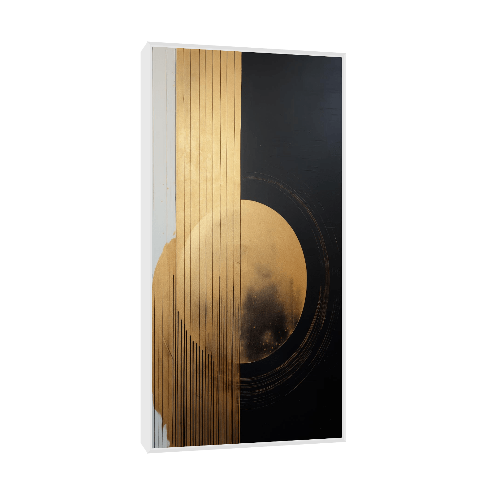 Golden circle depiction - ArtDeco Canvas