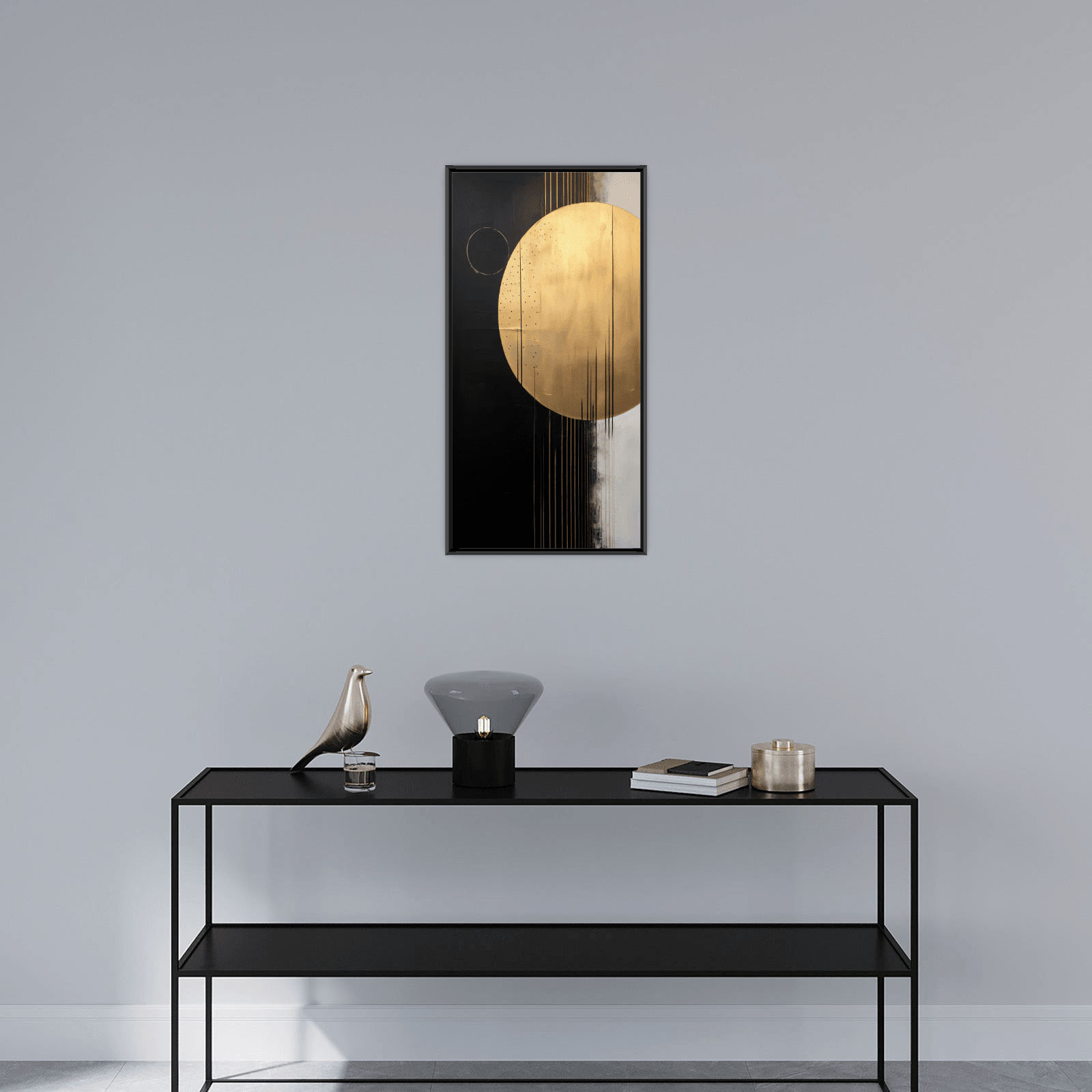 Golden disk - ArtDeco Canvas