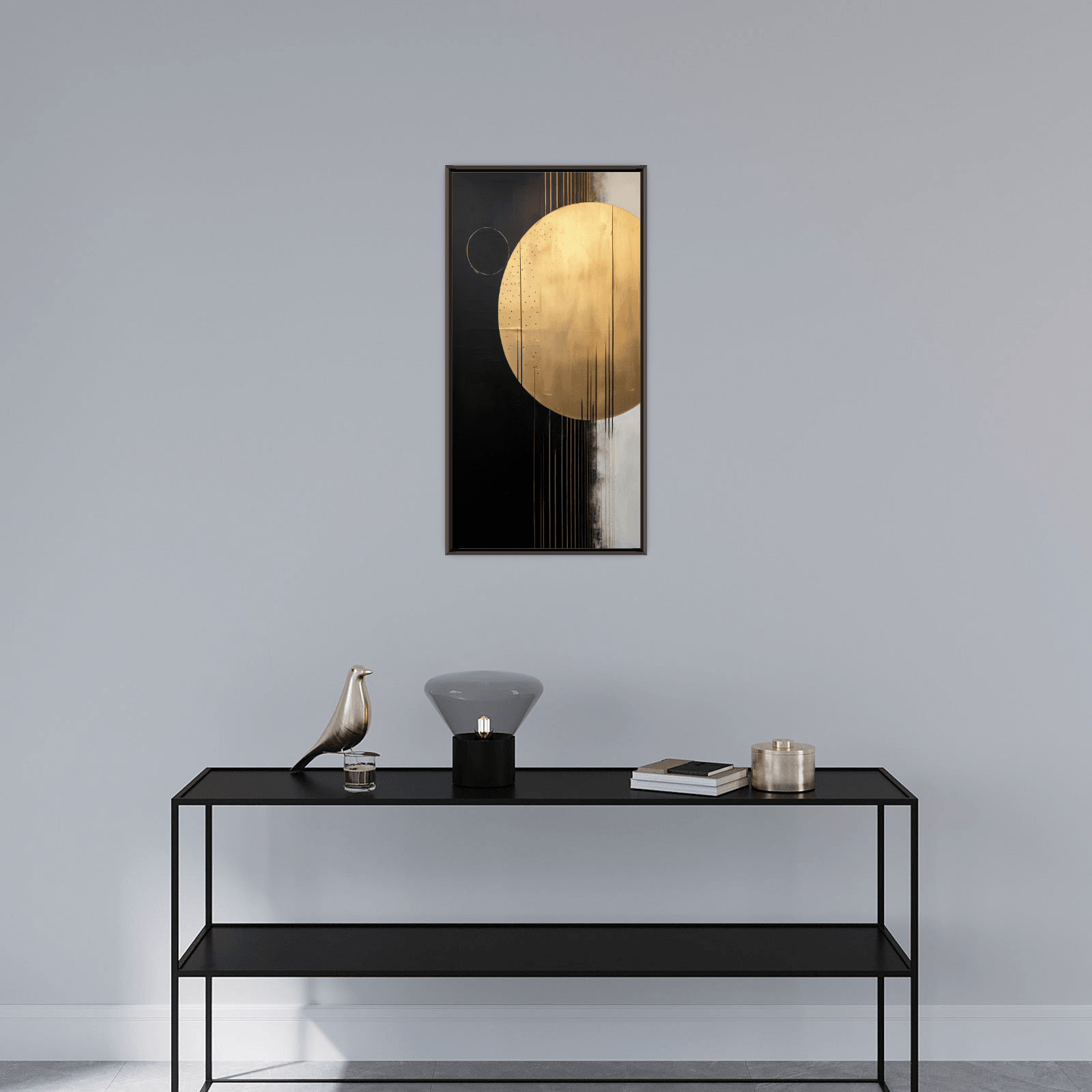 Golden disk - ArtDeco Canvas