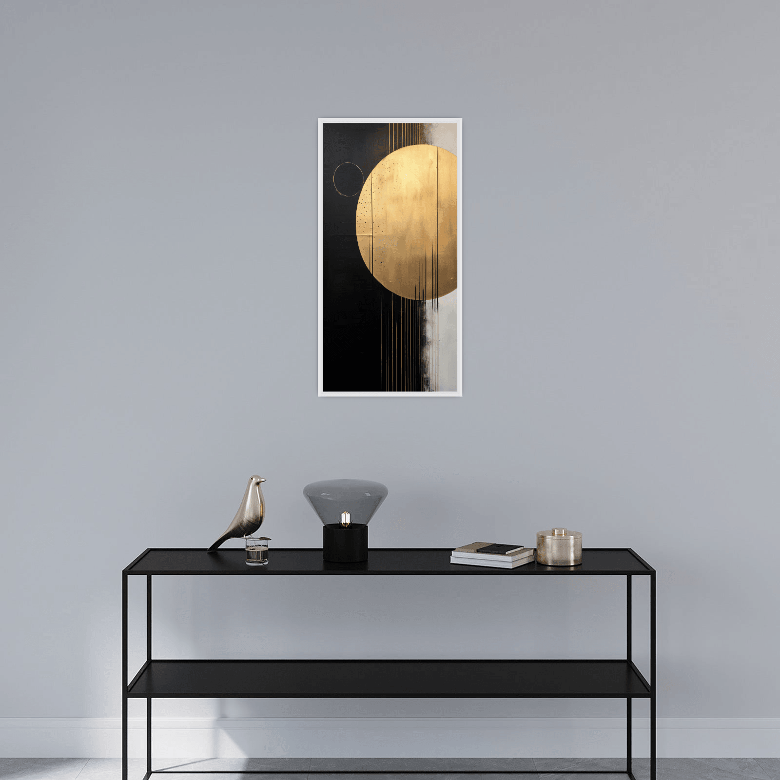 Golden disk - ArtDeco Canvas
