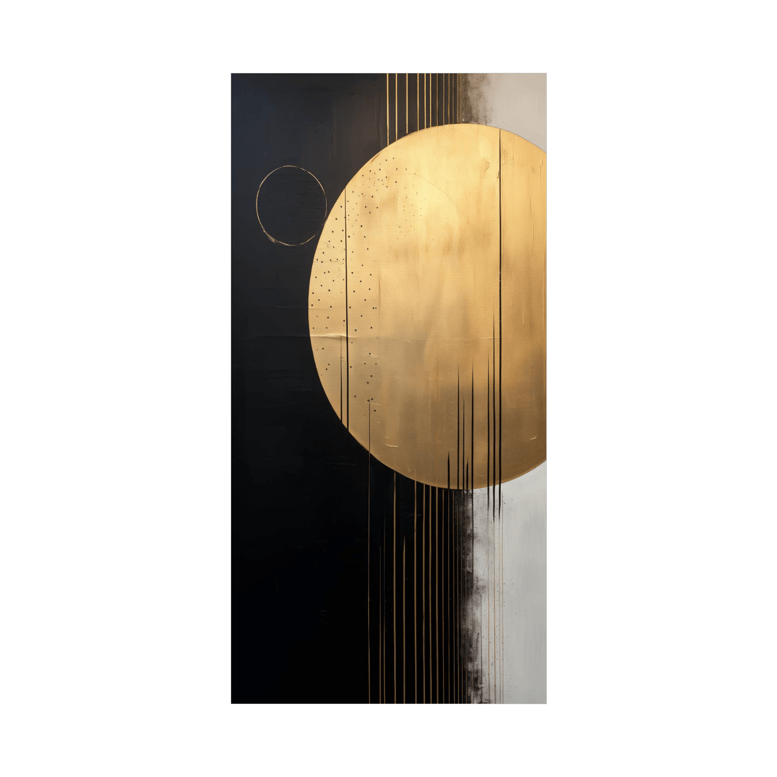 Golden disk - ArtDeco Canvas