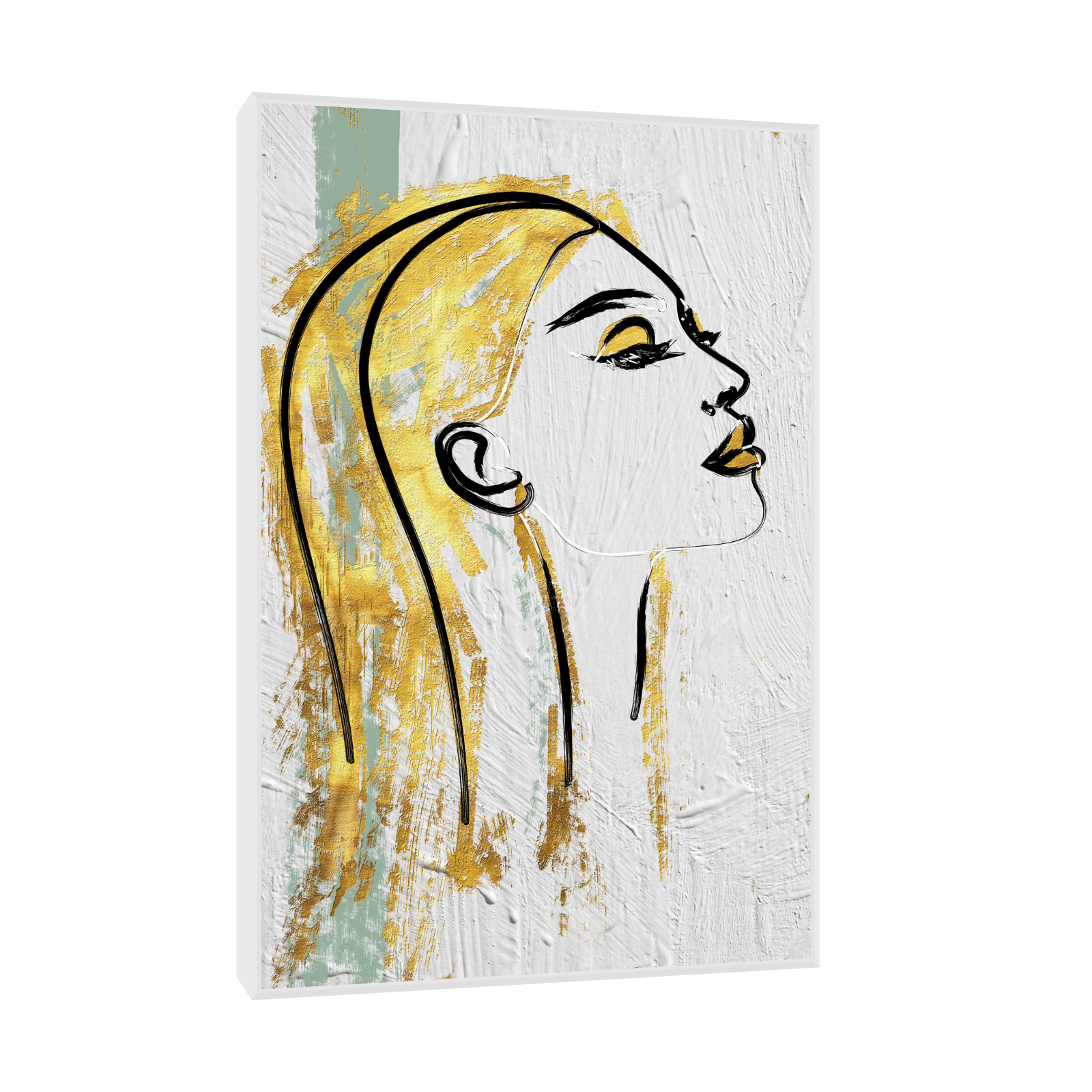 Golden portrait - ArtDeco Canvas