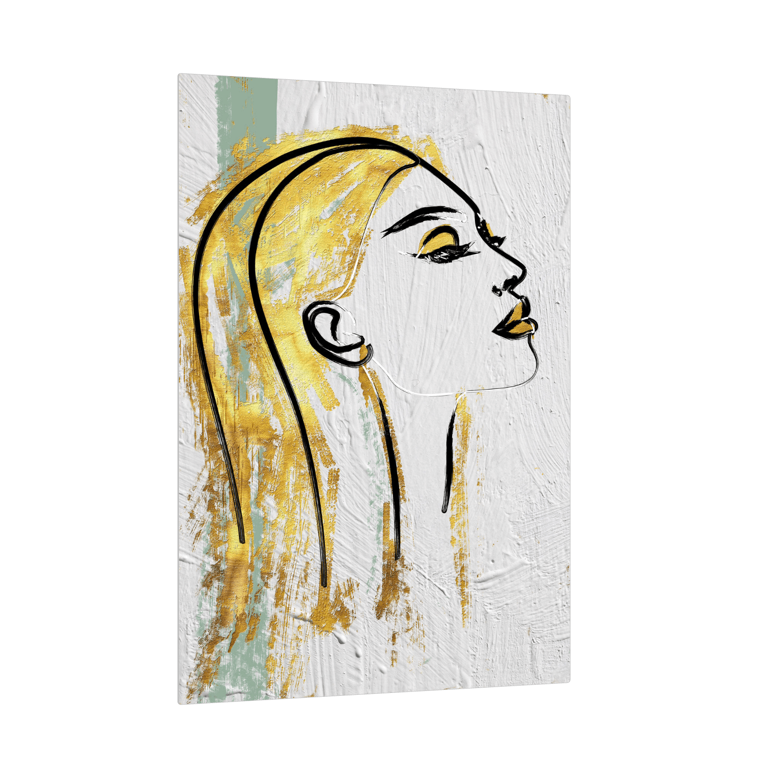 Golden portrait - ArtDeco Canvas