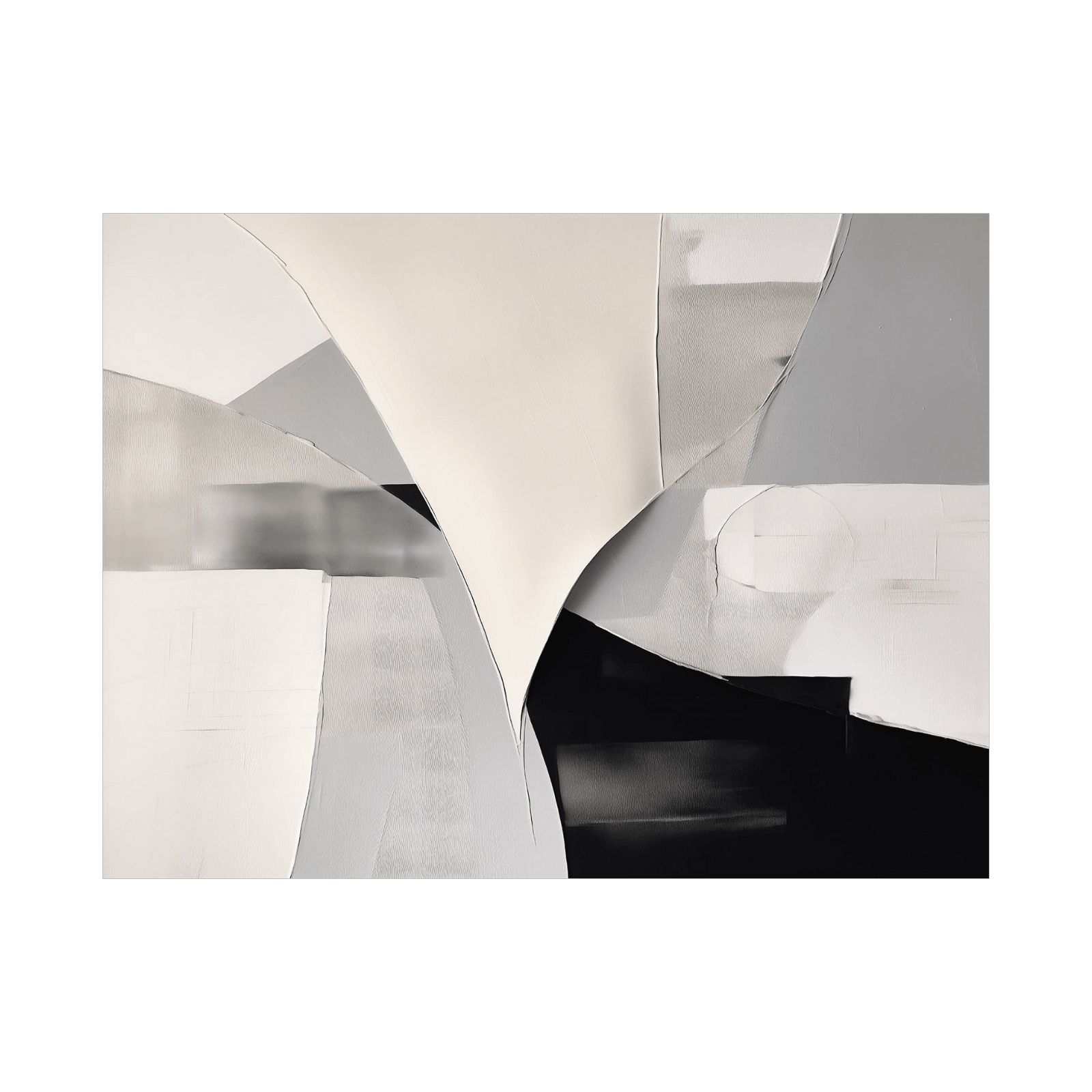 Grey geometry - ArtDeco Canvas