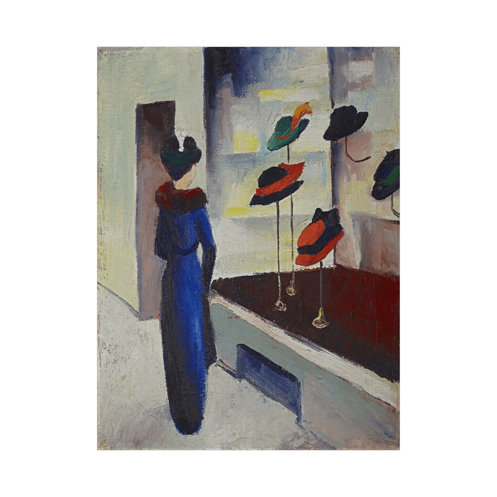 Hat shop, August Macke - ArtDeco Canvas
