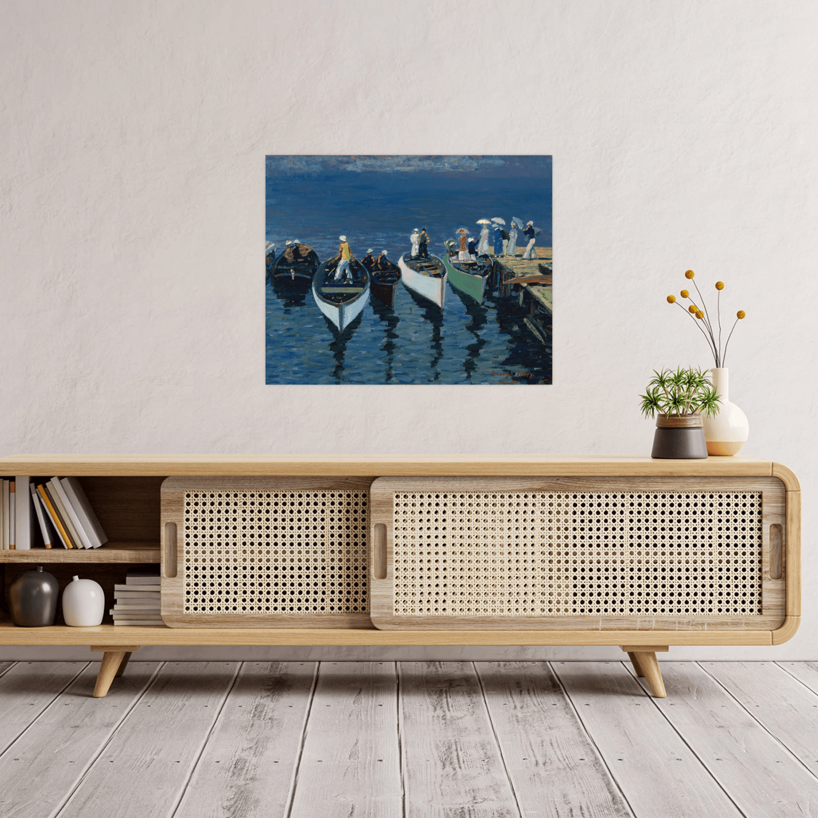 Holiday on the Hudson, George Luks - ArtDeco Canvas